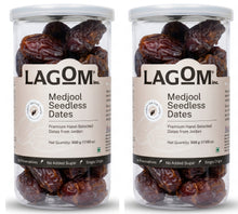 Load image into Gallery viewer, Lagom Gourmet Seedless Jumbo Medjoul Dates (Khajoor)