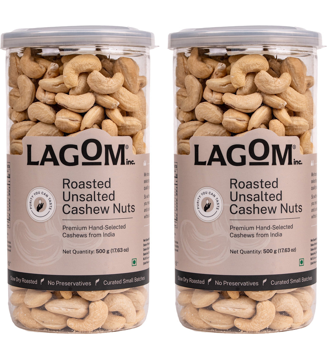 Lagom Roasted Unsalted Cashew Nuts
