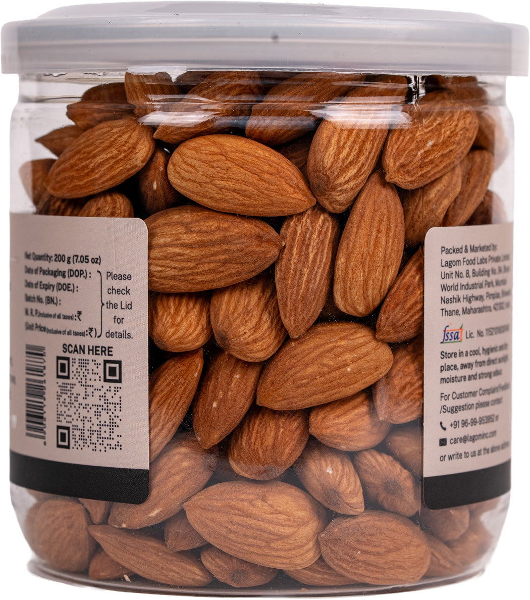 Lagom CaliforniaWhole Almonds