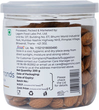 Load image into Gallery viewer, Lagom Roasted Unsalted Almonds | Dry Roasted Badam | Small Batch, Crunchy Texture | No Preservatives | Vegan, Gluten Free, Non-GMO