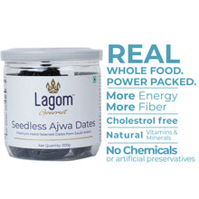 Load image into Gallery viewer, Lagom Gourmet Seedless Saudi Madina Ajwa Dates