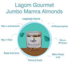 Load image into Gallery viewer, Lagom Gourmet Jumbo Mamra Almonds (Mamra Giri)