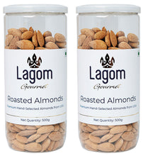 Load image into Gallery viewer, Lagom Gourmet Roasted &amp; Salted California Almonds (Baadaam)
