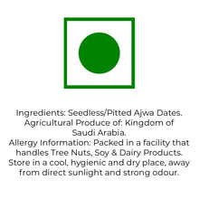 Load image into Gallery viewer, Lagom Gourmet Seedless Saudi Madina Ajwa Dates