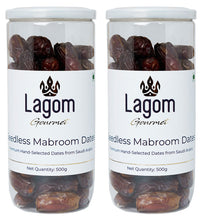 Load image into Gallery viewer, Lagom Gourmet Seedless Saudi Mabroom Dates (Khajoor)