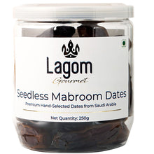 Load image into Gallery viewer, Lagom Gourmet Seedless Saudi Mabroom Dates (Khajoor)