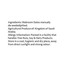 Load image into Gallery viewer, Lagom Gourmet Seedless Saudi Mabroom Dates (Khajoor)