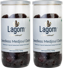 Load image into Gallery viewer, Lagom Gourmet Seedless Jumbo Medjoul Dates (Khajoor)