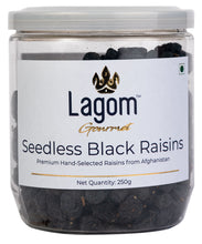 Load image into Gallery viewer, Lagom Afghan Seedless Black Raisins (Kaali Drakh, Kishmish)