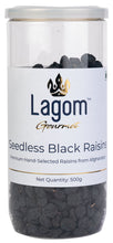 Load image into Gallery viewer, Lagom Afghan Seedless Black Raisins (Kaali Drakh, Kishmish)