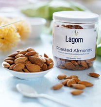 Load image into Gallery viewer, Lagom Gourmet Roasted &amp; Salted California Almonds (Baadaam)
