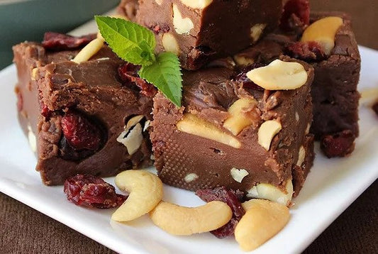 Cranberry Cashew Fudge
