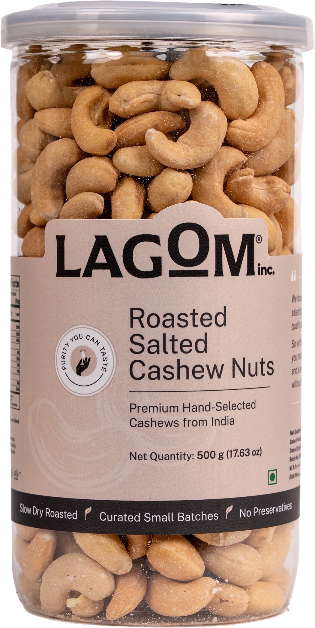 Lagom Roasted Salted Cashew Nuts