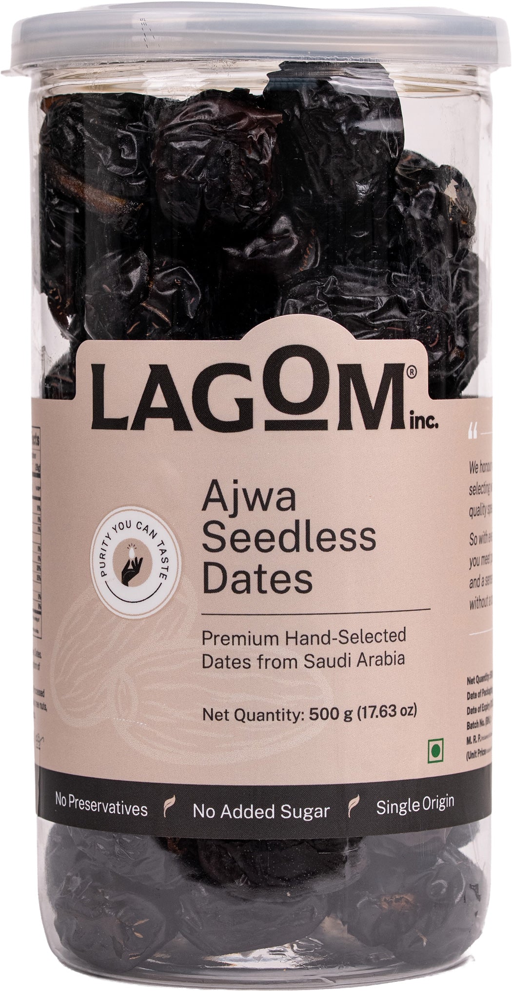 Lagom Ajwa Seedless Dates