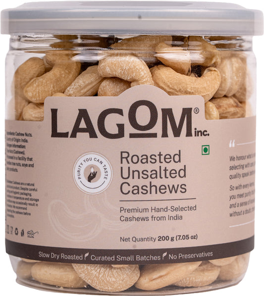 Lagom Roasted Unsalted Cashew Nuts