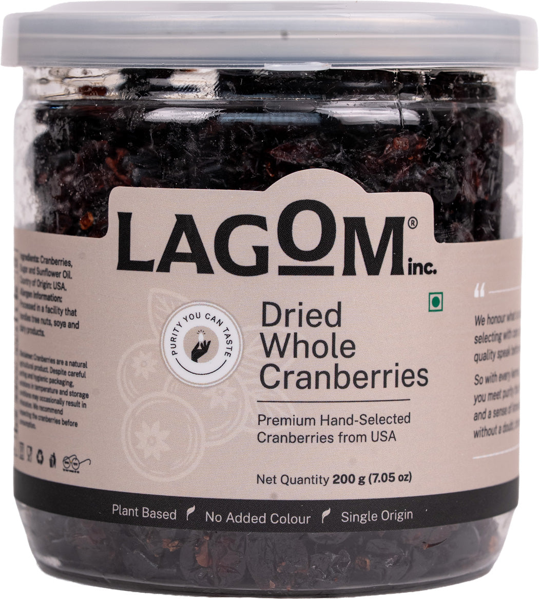 Lagom Dried Whole Cranberries