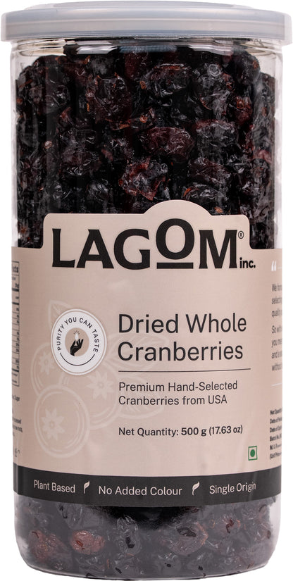 Lagom Dried Whole Cranberries