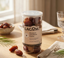 Load image into Gallery viewer, Lagom Gourmet Seedless Jumbo Medjoul Dates (Khajoor)
