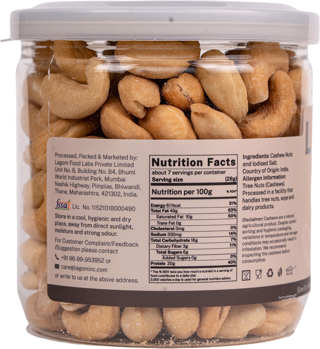 Lagom Roasted Salted Cashew Nuts