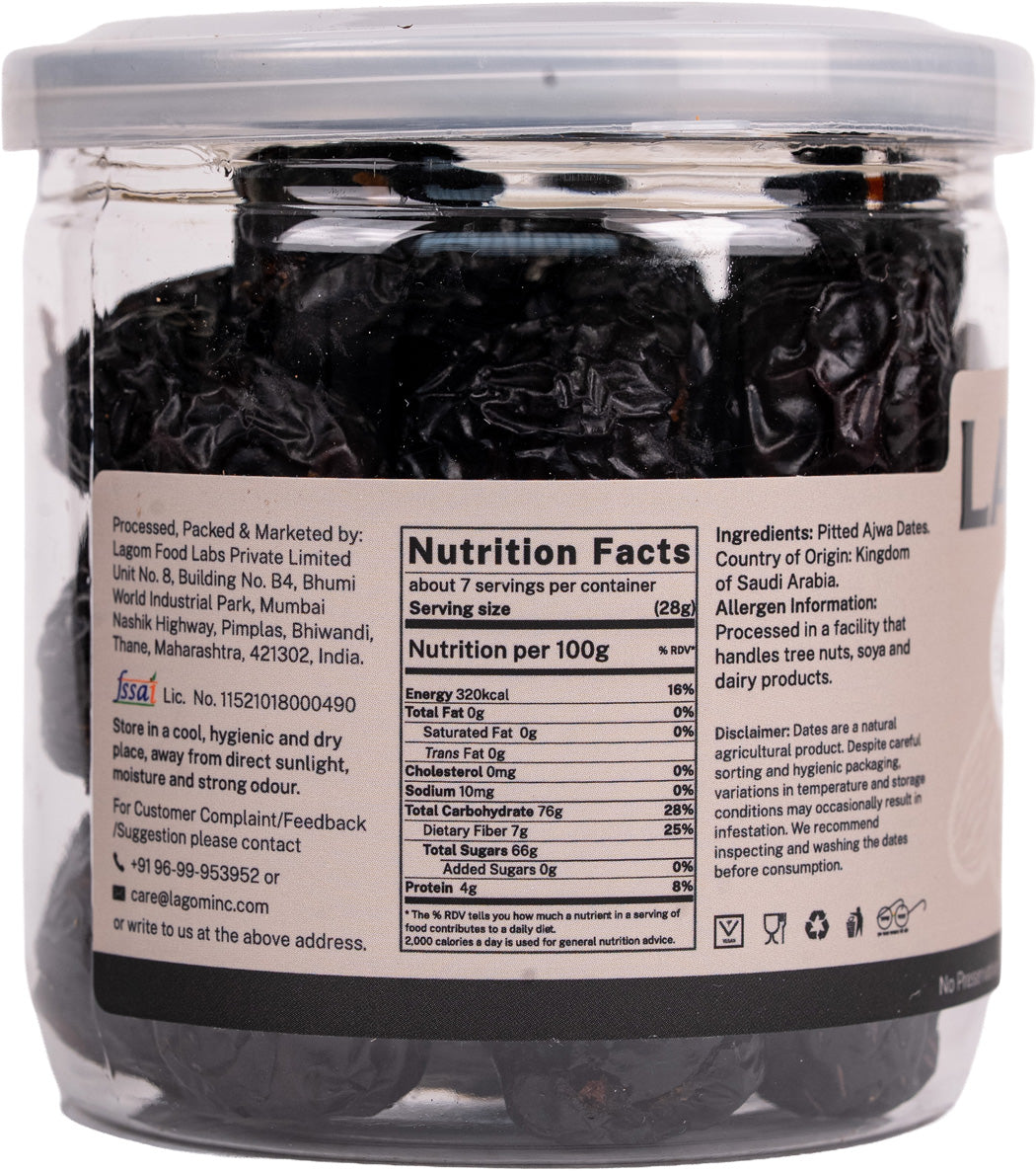 Lagom Ajwa Seedless Dates
