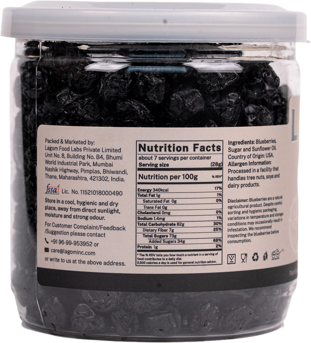 Lagom Dried Whole Blueberries