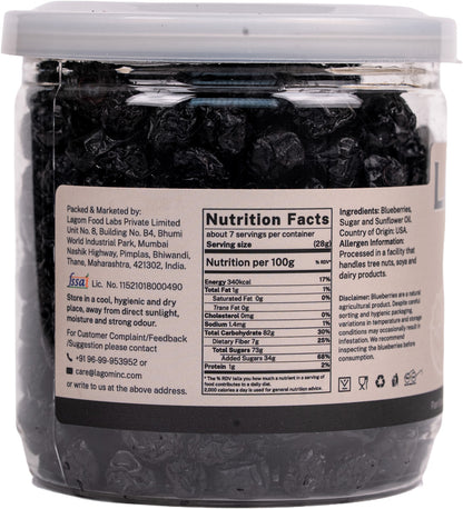 Lagom Dried Whole Blueberries