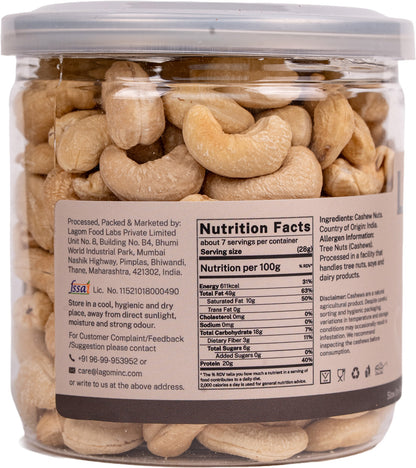 Lagom Roasted Unsalted Cashew Nuts