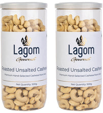 Load image into Gallery viewer, Lagom Gourmet Roasted Unsalted Indian Cashew Nuts (Kaju)
