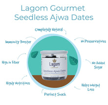 Load image into Gallery viewer, Lagom Gourmet Seedless Saudi Madina Ajwa Dates
