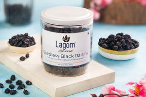 Lagom Afghan Seedless Black Raisins (Kaali Drakh, Kishmish)