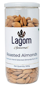 Lagom Gourmet Roasted & Salted California Almonds (Baadaam)