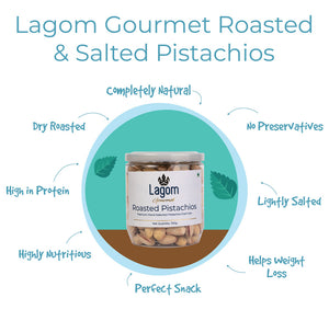 Lagom Gourmet Roasted & Salted Irani Pistachios (Pista)
