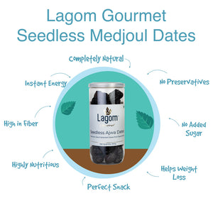 Lagom Gourmet Seedless Saudi Madina Ajwa Dates