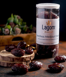 Lagom Gourmet Seedless Jumbo Medjoul Dates (Khajoor)