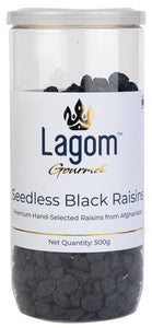 Lagom Afghan Seedless Black Raisins (Kaali Drakh, Kishmish)