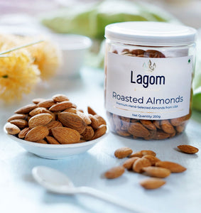 Lagom Gourmet Roasted & Salted California Almonds (Baadaam)